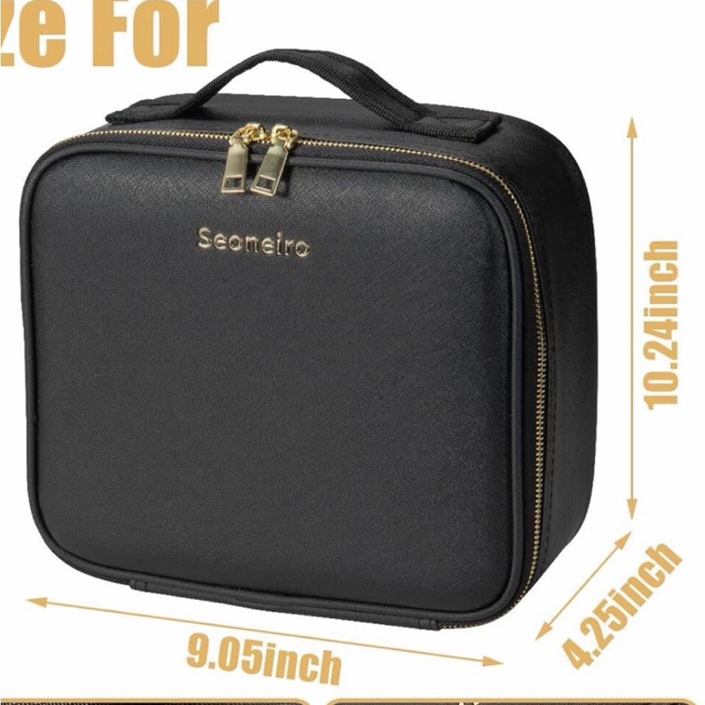 Seoneiro Makeup Travel Bag Makeup Case Make up Train Case
LED Lighted Mirror